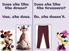 Mickey, Minnie. Does she like