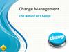 Change management. The nature of change. (Week 1)