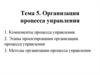 Организация процесса управления