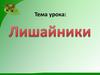 Лишайники. Строение и жизнедеятельность лишайников