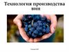 Технология производства вин