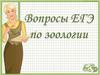 Вопросы ЕГЭ по зоологии