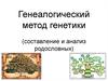 Генеалогический метод генетики. Составление и анализ родословных