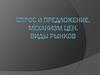 Спрос и предложение. Механизм цен. Виды рынков