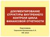 Документирование структуры внутреннего контроля цикла финансовой отчетности