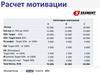 Расчет мотивации сотрудников магазина "5 Элемент"