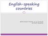 English-speaking countries