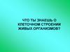 Что ты знаешь о клеточном строении живых организмов?
