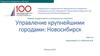 Управление крупнейшими городами: Новосибирск
