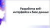 Разработка веб-интерфейса к базе данных