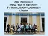 ЛДО «Прикамье» отряд: "Еще не взрослые!" 5-7 классы
