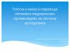Плюсы и минусы перевода питания в медицинских организациях на систему аутсорсинга