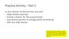 Practice Activity