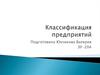 Классификация предприятий