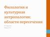 Филология и культурная антропология: области пересечения