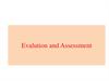Evalution and Assessment