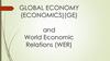 Global economy and world economic relations