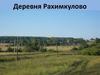 Деревня Рахимкулово