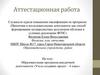 Образовательная программа внеурочной деятельности «Учусь создавать проект – 4 класс». Аттестационная работа