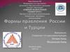 Формы правления России и Турции