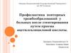 Профилактика повторных тромбообразований у больных после стентирования путем приема ацетилсалициловой кислоты