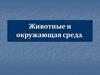 Животные и окружающая среда