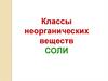 Классы неорганических веществ. Соли