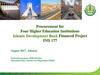 Procurement for Four Higher Education Institutions Islamic Development Bank Financed Project IND 177
