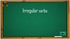 Irregular verbs INB English