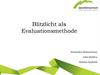 Blitzlicht als Evaluationsmethode