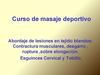 Curso de masaje deportivo