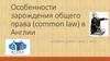 Особенности зарождения общего права (common law) в Англии