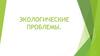 Экологические проблемы