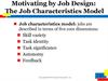Motivating by Job Design: The Job Characteristics Model