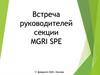 Встреча руководителей секции MGRI SPE