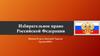 Избирательное право Российской Федерации. Понятие и сущность избирательного права