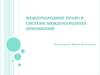 Международное право в системе международных отношений