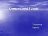 Demand and supply. The purchasing power of money