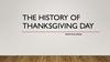 The history of thanksgiving day