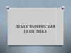 Демографическая политика