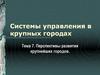 Перспективы развития крупнейших городов. (Тема 7)
