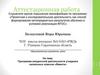 Аттестационная работа. Программа внеурочной деятельности учащихся начальных классов «Вместе»