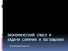 Экономический смысл и задачи слияния и поглощения