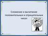 Сложение и вычитание положительных и отрицательных чисел
