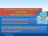 Независимая оценка квалификации. Требования к центрам оценки квалификации. профессиональные стандарты в системе образования