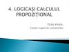 Logicași calculul propozițional