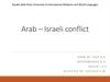 Arab – Israeli conflict
