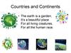 Countries and Continents