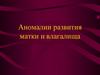 Аномалии развития матки и влагалища