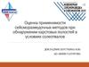 Оценка применимости сейсморазведочных методов при обнаружении карстовых полостей в условиях солеотвалов